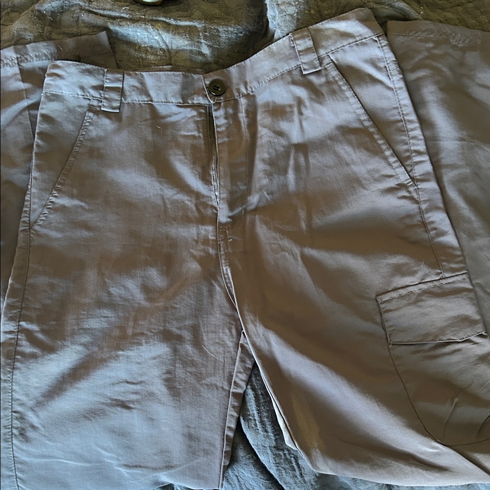 Gray Convertible Cargo Pants
